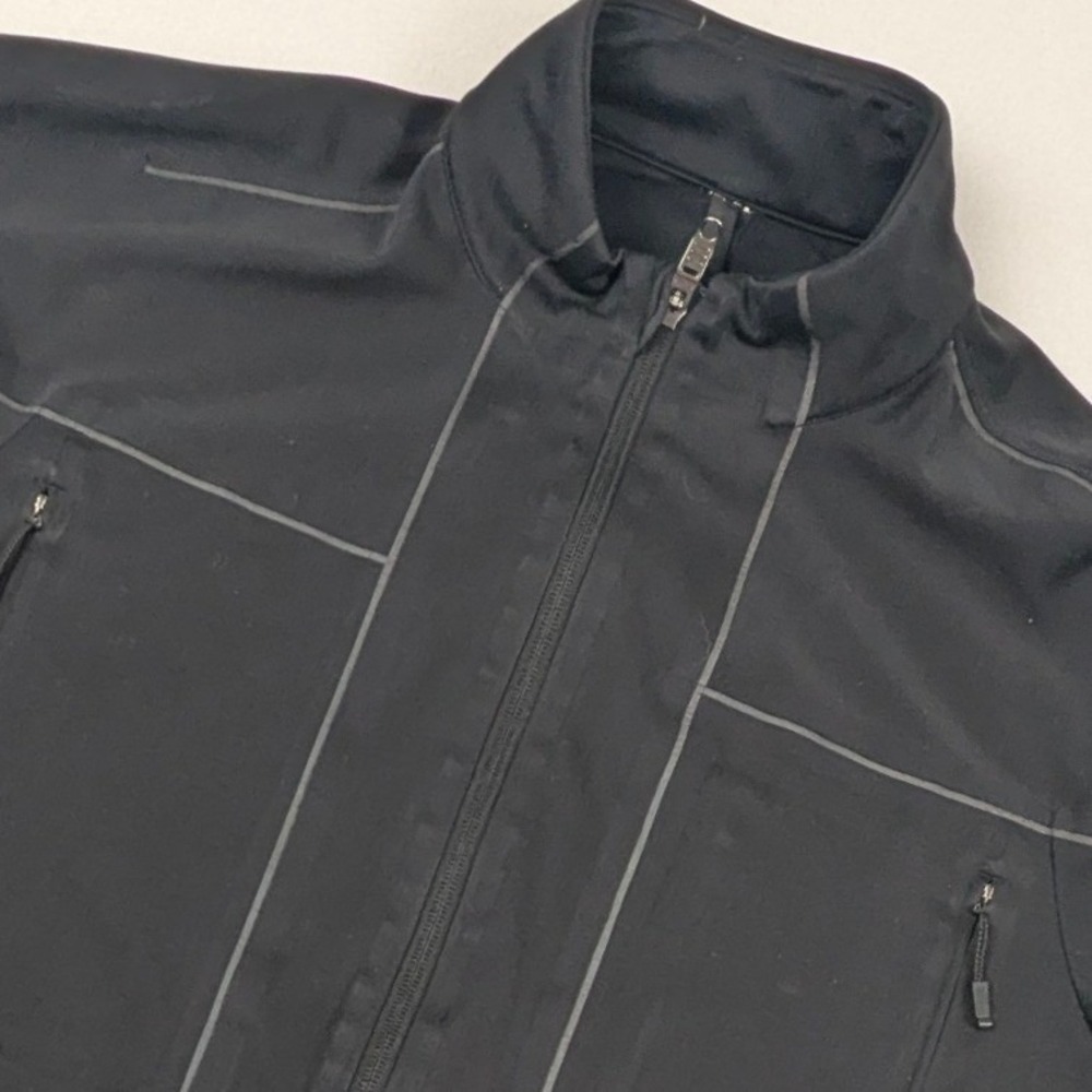 Lululemon Womens Black Full Zip Athletic Track Jacket Mock Neck Size S